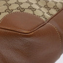 GUCCI GG Canvas Hand Bag Beige Gold 353119 Auth ki5893-16