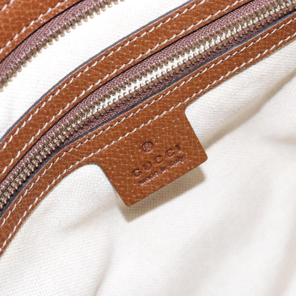 GUCCI GG Canvas Hand Bag Beige Gold 353119 Auth ki5893