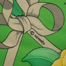 HERMES Carre 90 Scarf ""Fleurs de L'Opera"" Silk Green Auth ki5895-14