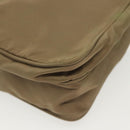 PRADA Shoulder Bag Nylon Khaki Silver Auth ki5896-10