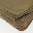 PRADA Shoulder Bag Nylon Khaki Silver Auth ki5896-11
