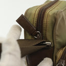 PRADA Shoulder Bag Nylon Khaki Silver Auth ki5896-16