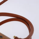 MCM Logogram Vicetos Mini Boston Bag PVC Leather 2way Brown Gold Auth ki5897-14