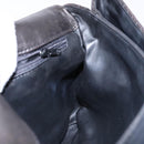 BALLY Matelasse Hand Bag Leather Black Gold Auth ki5898-19