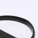 BALLY Matelasse Hand Bag Leather Black Gold Auth ki5898-8