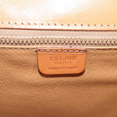 CELINE Macadam Canvas Hand Bag PVC Leather 2way Brown Gold Auth ki5899-23