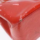 LOUIS VUITTON Monogram Vernis Reade PM Hand Bag Red Rouge M91088 LV Auth ki5902-15