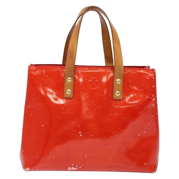 LOUIS VUITTON Monogram Vernis Reade PM Hand Bag Red Rouge M91088 LV Auth ki5902 - 0