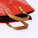 LOUIS VUITTON Monogram Vernis Reade PM Hand Bag Red Rouge M91088 LV Auth ki5902-7