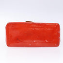 LOUIS VUITTON Monogram Vernis Reade PM Hand Bag Red Rouge M91088 LV Auth ki5902-5