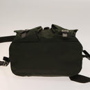 PRADA Backpack Nylon Khaki Silver Auth ki5908-5