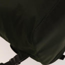 PRADA Backpack Nylon Khaki Silver Auth ki5908-19