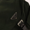 PRADA Backpack Nylon Khaki Silver Auth ki5908-20