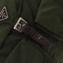PRADA Backpack Nylon Khaki Silver Auth ki5908-9
