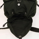 PRADA Backpack Nylon Khaki Silver Auth ki5908-22