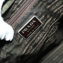 PRADA Backpack Nylon Khaki Silver Auth ki5908-23