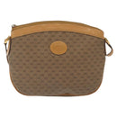 GUCCI Micro GG Supreme Shoulder Bag PVC Beige Gold Auth ki5912-13