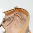 GUCCI Micro GG Supreme Shoulder Bag PVC Beige Gold Auth ki5912-23