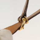 GUCCI Micro GG Supreme Shoulder Bag PVC Beige Gold Auth ki5912-8