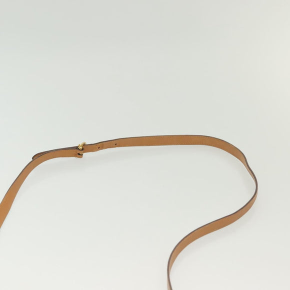 GUCCI Micro GG Supreme Shoulder Bag PVC Beige Gold Auth ki5912