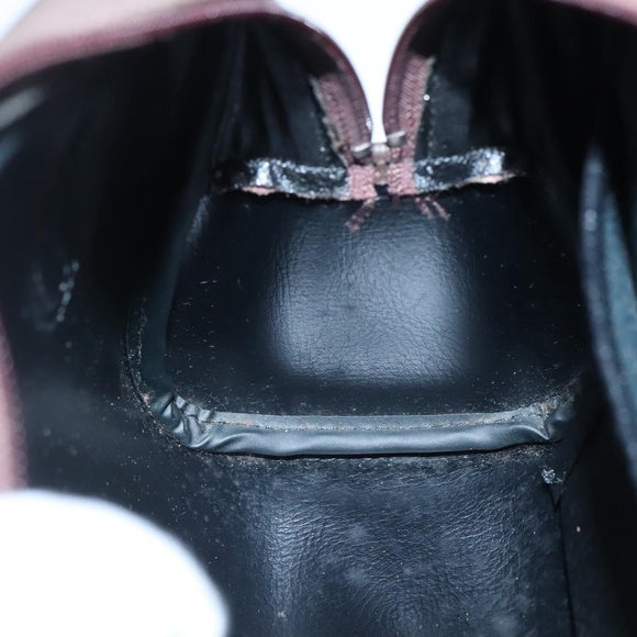 Burberrys Nova Check Hand Bag Canvas Beige Gold Auth ki5913