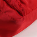 PRADA Shoulder Bag Nylon Red Silver Auth ki5917A-10