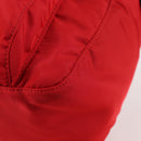 PRADA Shoulder Bag Nylon Red Silver Auth ki5917A-11