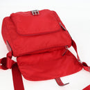 PRADA Shoulder Bag Nylon Red Silver Auth ki5917A-16
