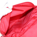 PRADA Shoulder Bag Nylon Red Silver Auth ki5917A-18