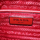 PRADA Shoulder Bag Nylon Red Silver Auth ki5917A-20