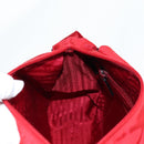 PRADA Shoulder Bag Nylon Red Silver Auth ki5917A-22