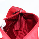 PRADA Shoulder Bag Nylon Red Silver Auth ki5917V-25