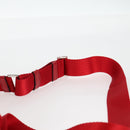 PRADA Shoulder Bag Nylon Red Silver Auth ki5917A-8