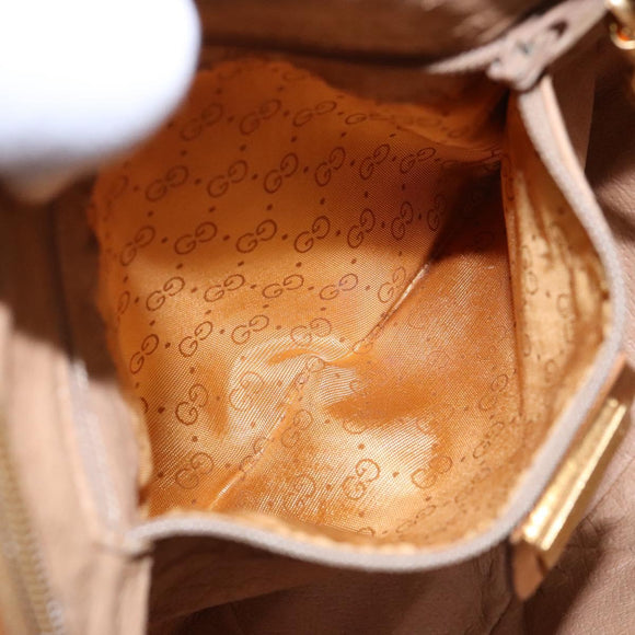 GUCCI Micro GG Supreme Shoulder Bag PVC Beige Gold 007 115 5575 Auth ki5921