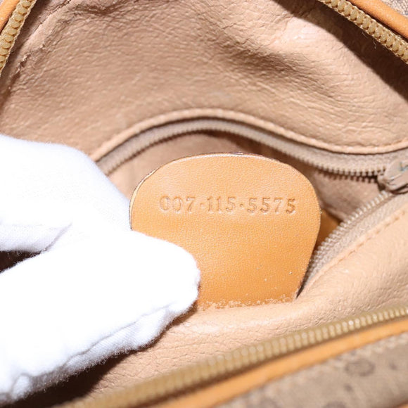 GUCCI Micro GG Supreme Shoulder Bag PVC Beige Gold 007 115 5575 Auth ki5921