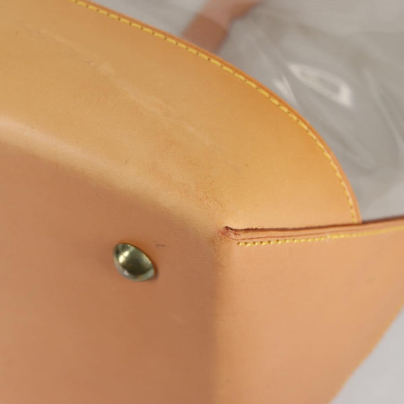 LOUIS VUITTON Isaac Mizrahi Tote Bag Vinyl Leather Clear M99027 Auth ki5924M