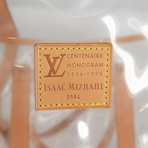 LOUIS VUITTON Isaac Mizrahi Tote Bag Vinyl Leather Clear M99027 Auth ki5924M