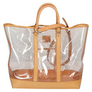 LOUIS VUITTON Isaac Mizrahi Tote Bag Vinyl Leather Clear M99027 Auth ki5924M-13