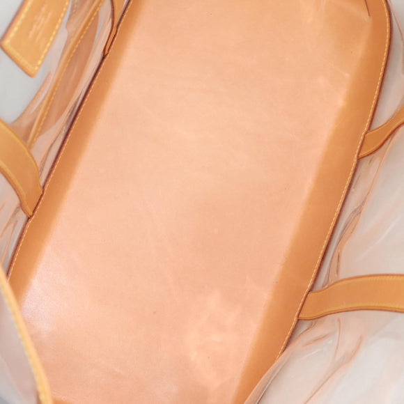 LOUIS VUITTON Isaac Mizrahi Tote Bag Vinyl Leather Clear M99027 Auth ki5924M