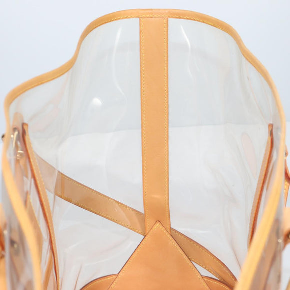 LOUIS VUITTON Isaac Mizrahi Tote Bag Vinyl Leather Clear M99027 Auth ki5924M