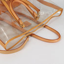 LOUIS VUITTON Isaac Mizrahi Tote Bag Vinyl Leather Clear M99027 Auth ki5924M-7