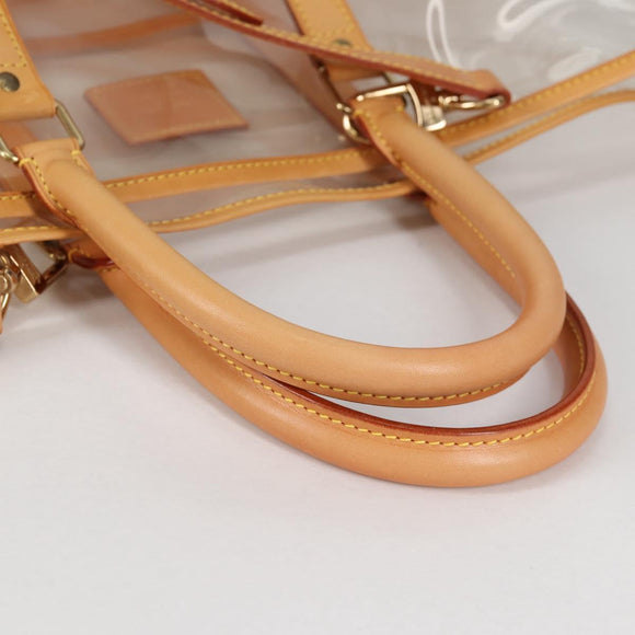 LOUIS VUITTON Isaac Mizrahi Tote Bag Vinyl Leather Clear M99027 Auth ki5924M