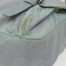PRADA Shoulder Bag Nylon Light Blue Silver Auth ki5926-12