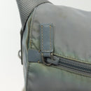 PRADA Shoulder Bag Nylon Light Blue Silver Auth ki5926-16