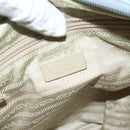 PRADA Shoulder Bag Nylon Light Blue Silver Auth ki5926-22