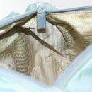 PRADA Shoulder Bag Nylon Light Blue Silver Auth ki5926-24