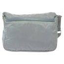 PRADA Shoulder Bag Nylon Light Blue Silver Auth ki5926-3