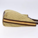 GUCCI GG Canvas Tote Bag Beige Brown Silver 31243 Auth ki5927-4