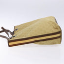 GUCCI GG Canvas Tote Bag Beige Brown Silver 31243 Auth ki5927-5