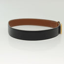 HERMES Constance H Belt Leather 31.1"" Black Auth ki5928-4